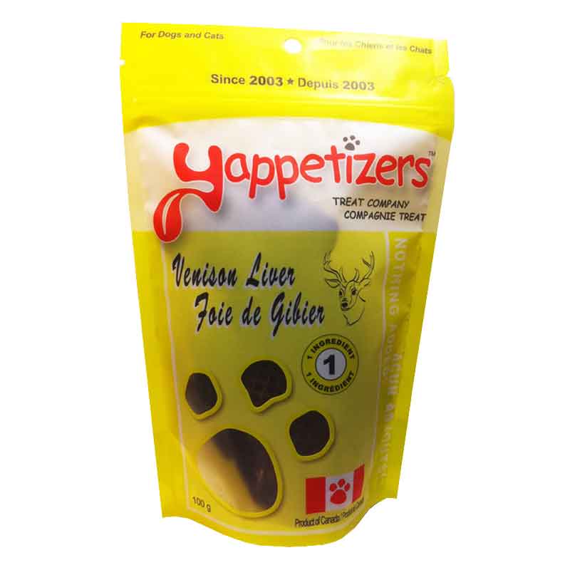 Yappetizers Venison Liver Dog Treat PawsitiveyCanadian