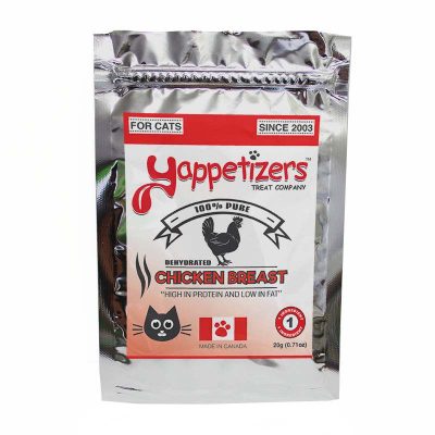Yappetizers Cat Treats – Dehydrated Chicken Breasts
