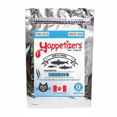 Yappetizers Cat Treats – Dehydrated Wild Herring
