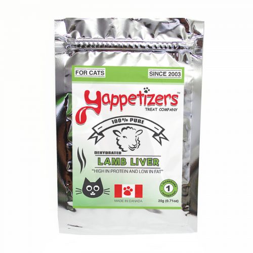 Yappetizers Cat Treats – Dehydrated Lamb Liver