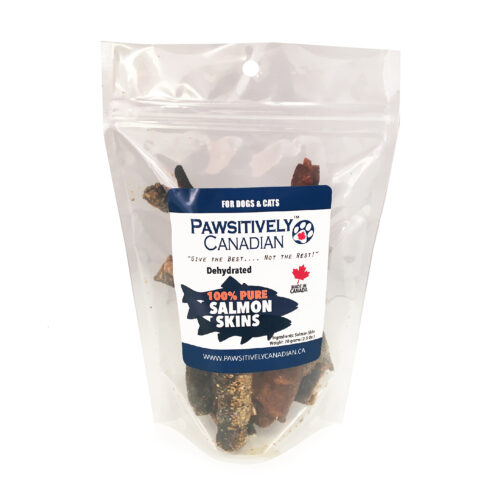 PawsitivelyCanadian Dehydrated Salmon Skins (70g)