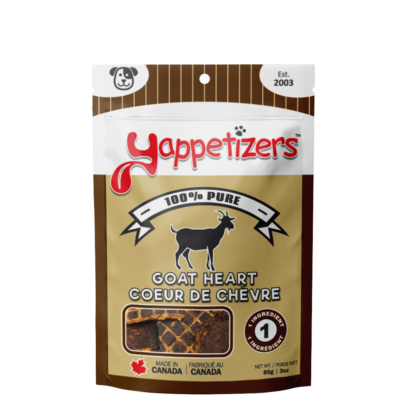 Yappetizers Goat Heart Dog Treats