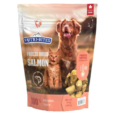 Nutri-Bites freeze-dried salmon dog treats – 400 Grams