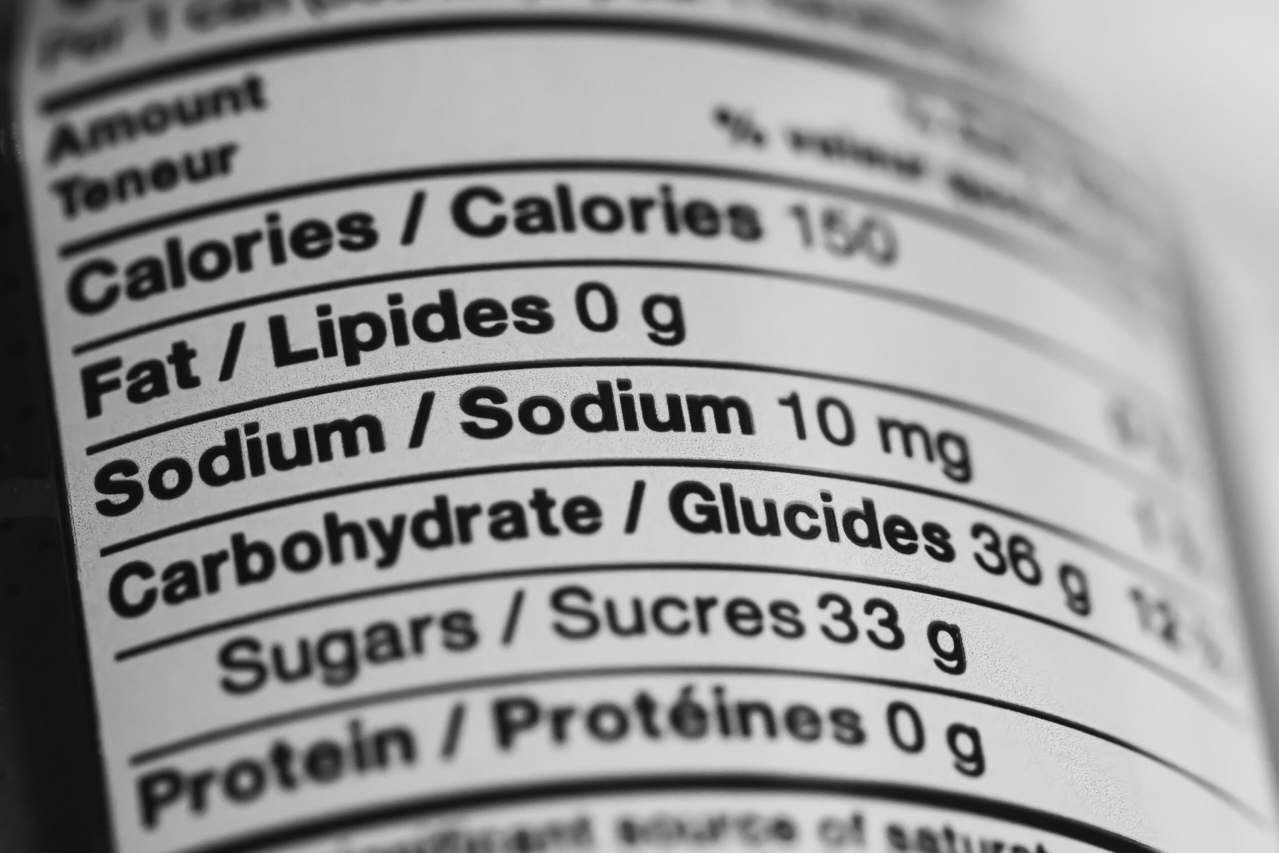Various Nutrition Information on a Food Label
